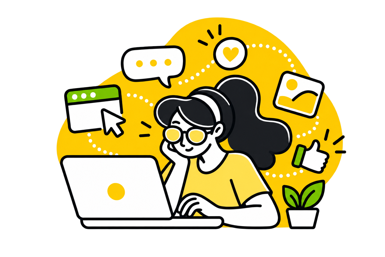 Home Web designer creating a website to help a small business connect with customers